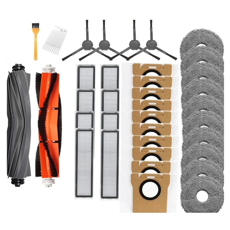 

Детали для Dreame Bot L20 Ultra / X20 Pro Аксессуары для робота-пылесоса, основная боковая щетка, Hepa фильтр, Швабра, тканевые пылесборники