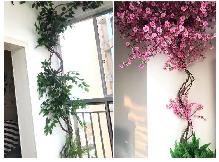 

Natural Tree Vine Dried Rattan Large Size Handmade Flower Rattan Home Wall Decor DIY Hanging Weaved Garlands Crafts Supplies