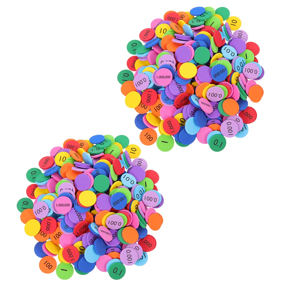 Маленькие диски с значением места цифровые вафельные арифметические