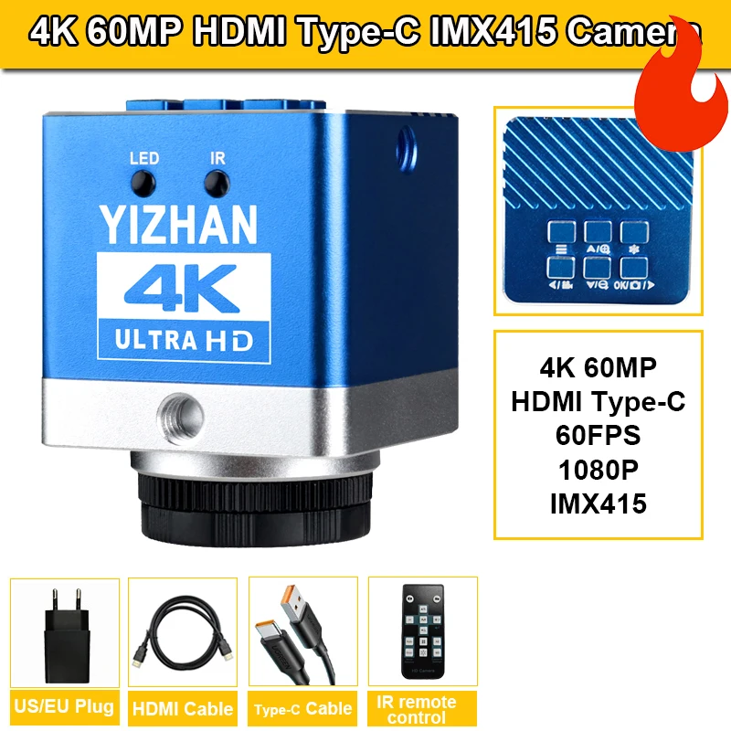 

YIZHAN XV1004 микроскопная камера 2Мп VGA HDMI