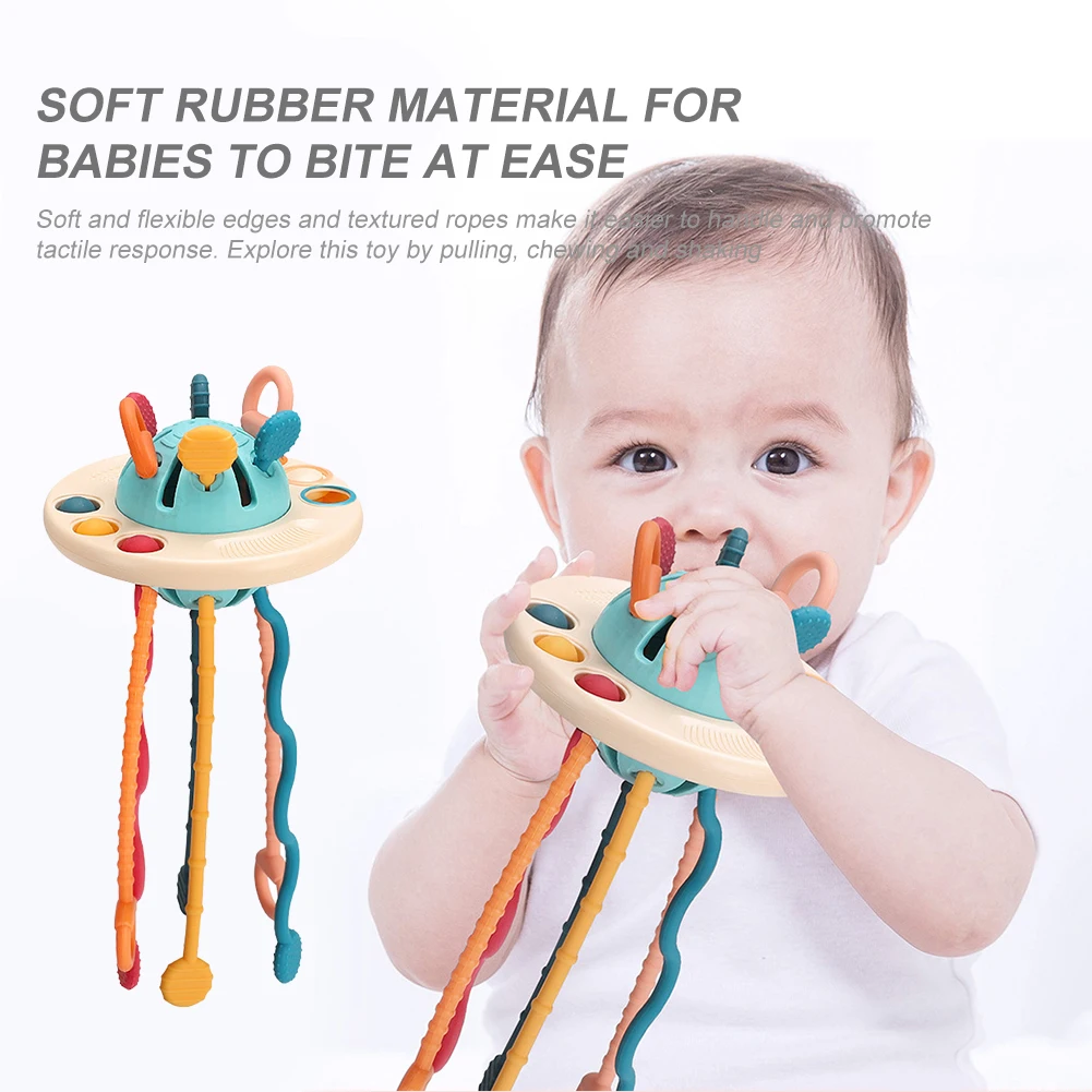 

Montessori Toys Developmental Pull String Educational Sensory Toys for Baby Kids
