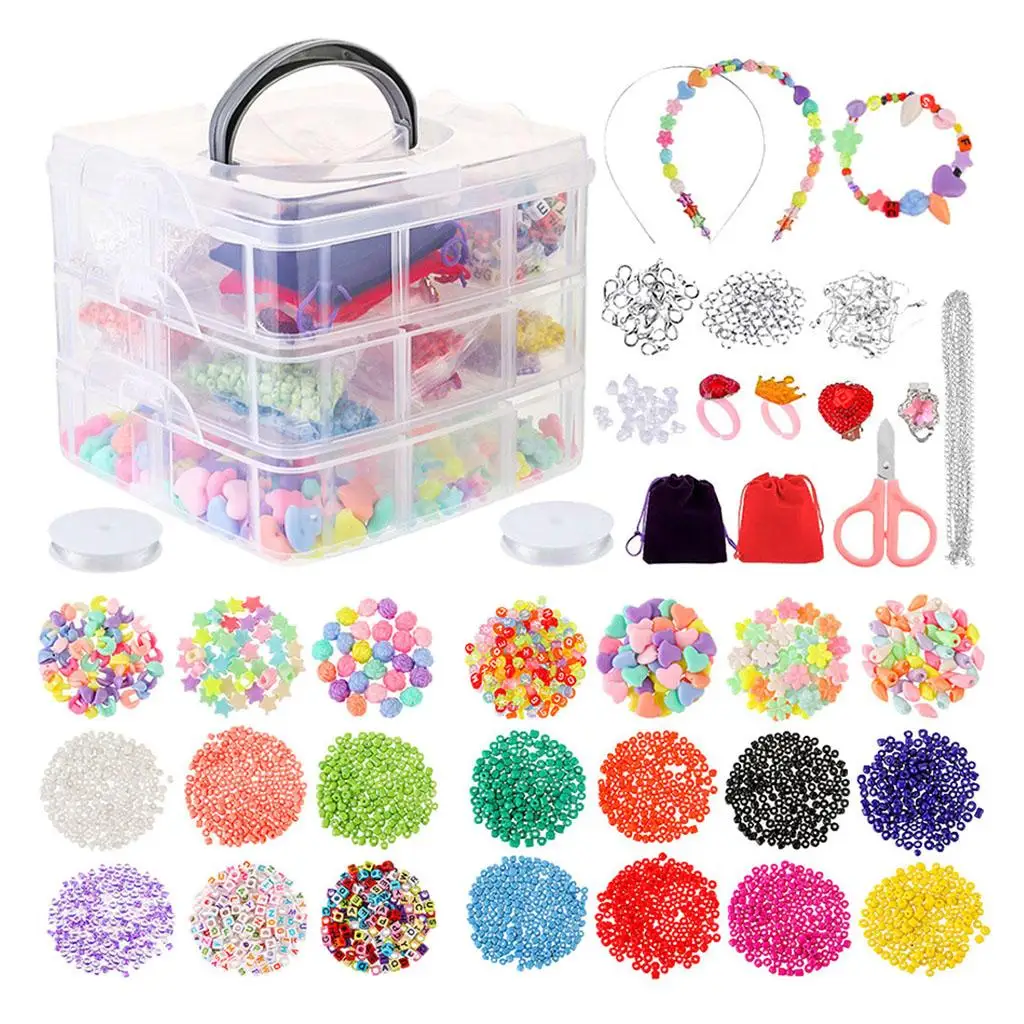 Все в одном Набор принадлежностей для изготовления ювелирных изделий 7544 шт.