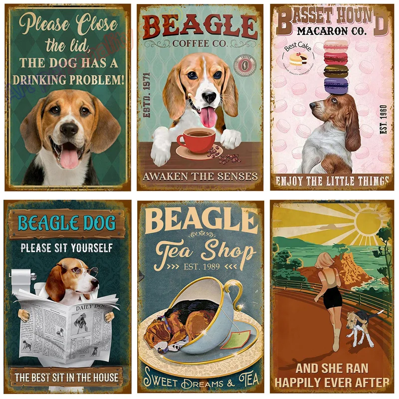 Металлический постер с собакой Beagle Co. Мыло для мытья лап жестяные знаки для гостиной ванной комнаты туалета домашнее искусство настенный Декор табличка 8x12 дюймов