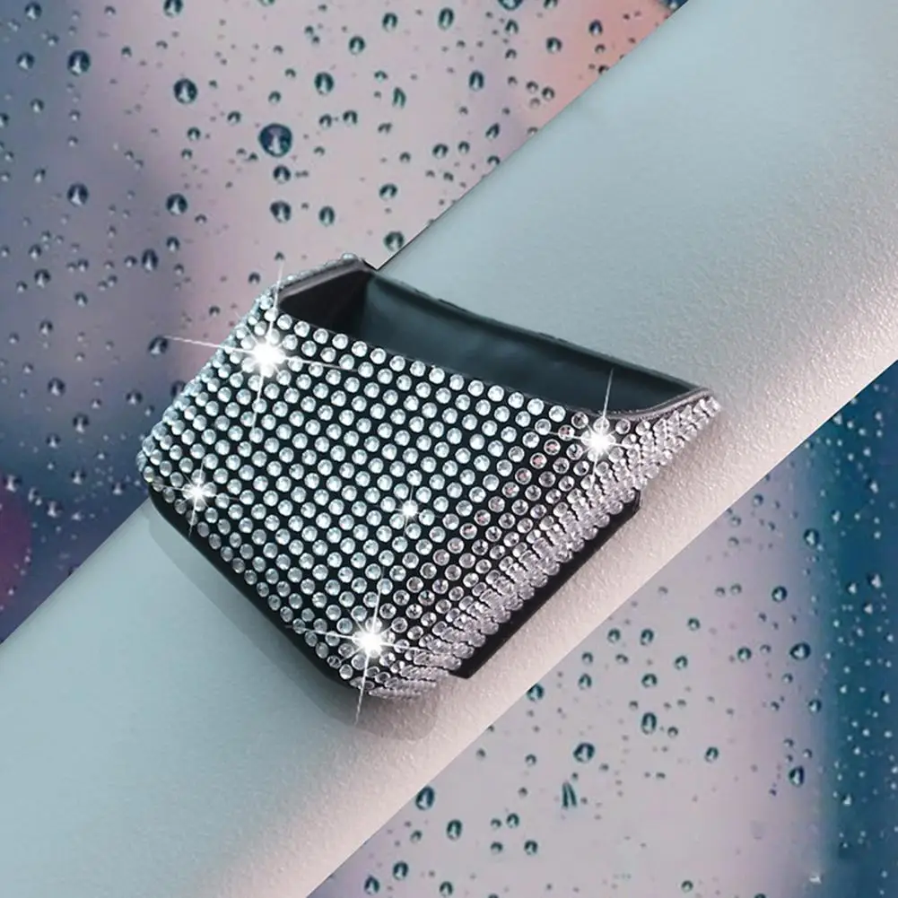 

Diamond Phone Case Easy to Install Multi-color Storage Items Driver Pockets Car Storage Box Car Mobile Phone Case for Car