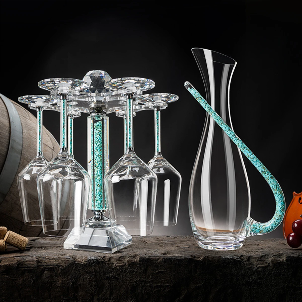 (Логотип может быть выгравирован) Набор из двух хрустальных бокалов объемом