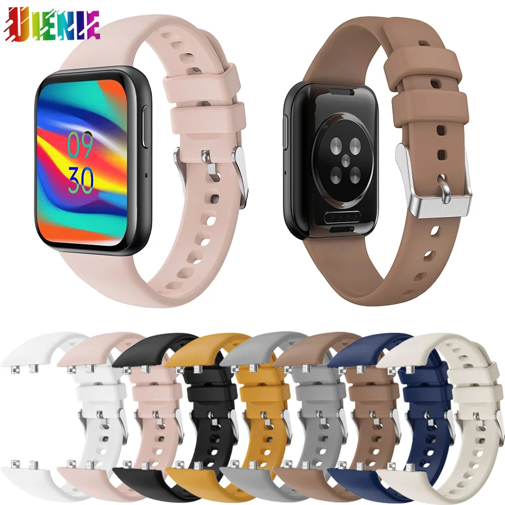 

Original Soft Silicone Watch Strap Sports Wristband Replacement Bracelet Correa Belt Smart Watch Accessories For OPPO Watch 3