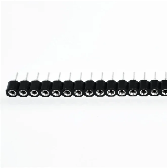 

10pcs 1x40 Pin 2.54 Round Female Pin Header connector