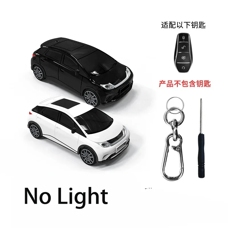 

Для BYD Dolphin Автомобильный чехол для ключей для BYD Atto 3 Han EV Dolphin 4-кнопочный пульт дистанционного управления, держатель для ключей, брелок, аксессуары