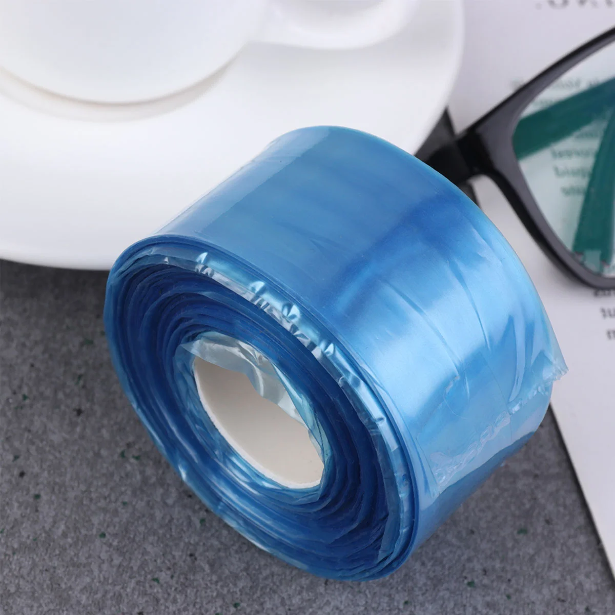 

200Pcs Disposable Glass Legs Cover Hair Dyeing Spectacles Protector Glasses Legs Slender Bag Blue