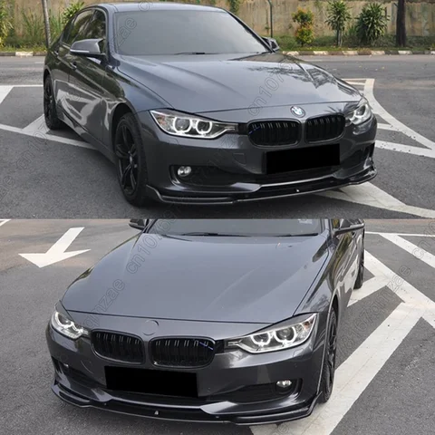Для BMW авто передний бампер спойлер губа F30 F31 3 серии стандарт 2013-2019 комплект кузова автомобиля ABS пластик нижняя защитная пластина сплиттера