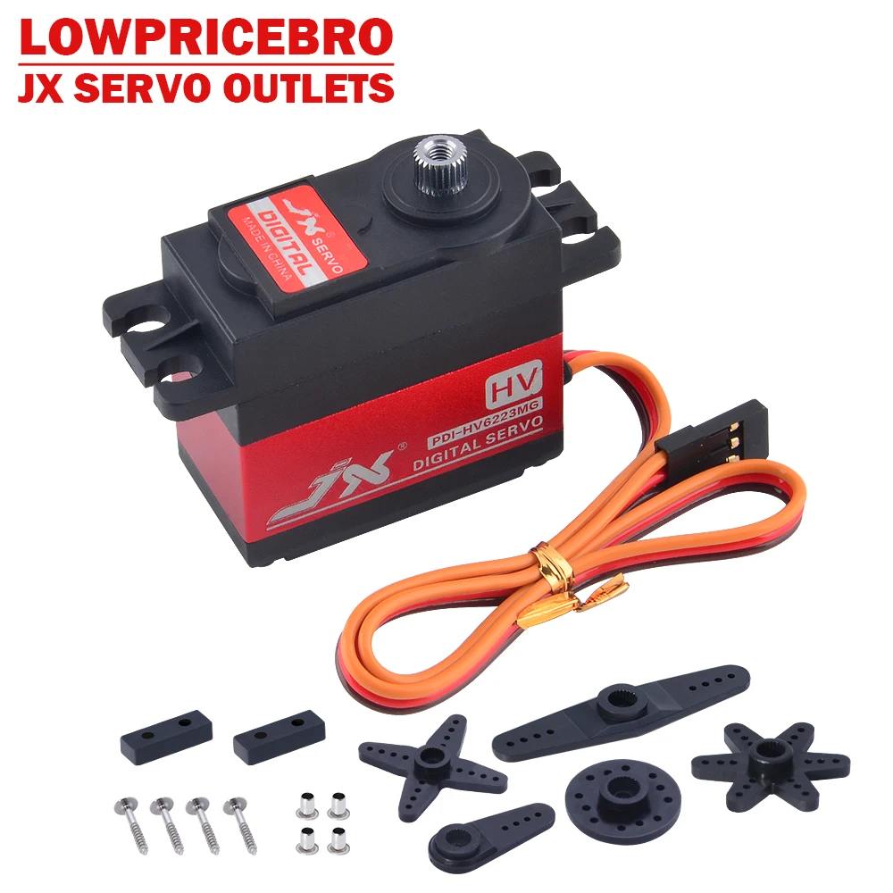 

JX Servo HV6223MG 23kg.cm/8.4V High Voltage Standard Servo For Aircraft Remote Control Vehicle Model Robot