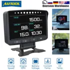 Цифровой автомобильный компьютер AUTOOL X50 PRO HUD, автомобильный измеритель скорости, электронный монитор OBDII OBD2, диагностический прибор