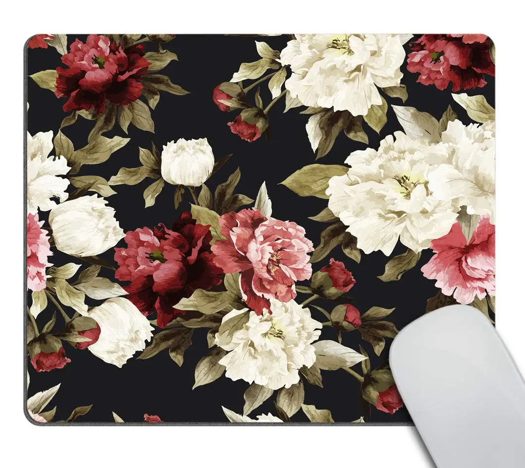 Высокое качество ретро цветок растения печать замок край коврик для мыши геймер