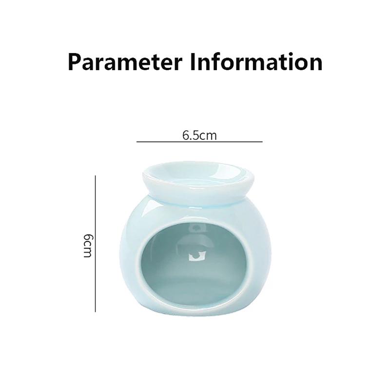 Миниатюрная Фарфоровая Курильница Для Ароматерапии Одноцветная Керамическая