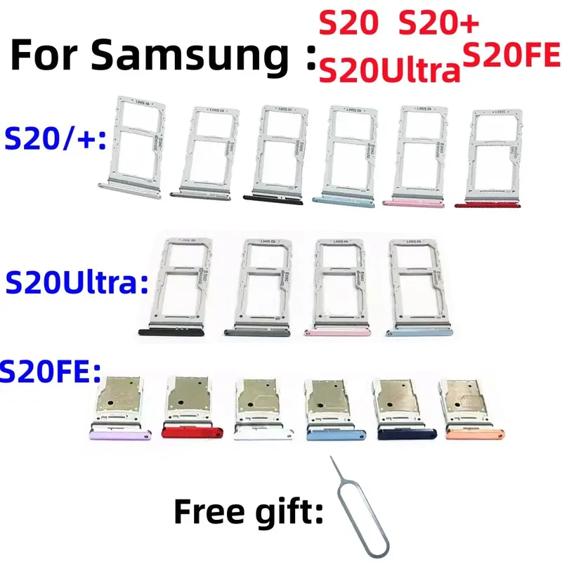 Держатель слота для SIM-карты SD Samsung Galaxy S20 s20plus/s20fe s20ultra sm-g9860 g980f g9880 g781