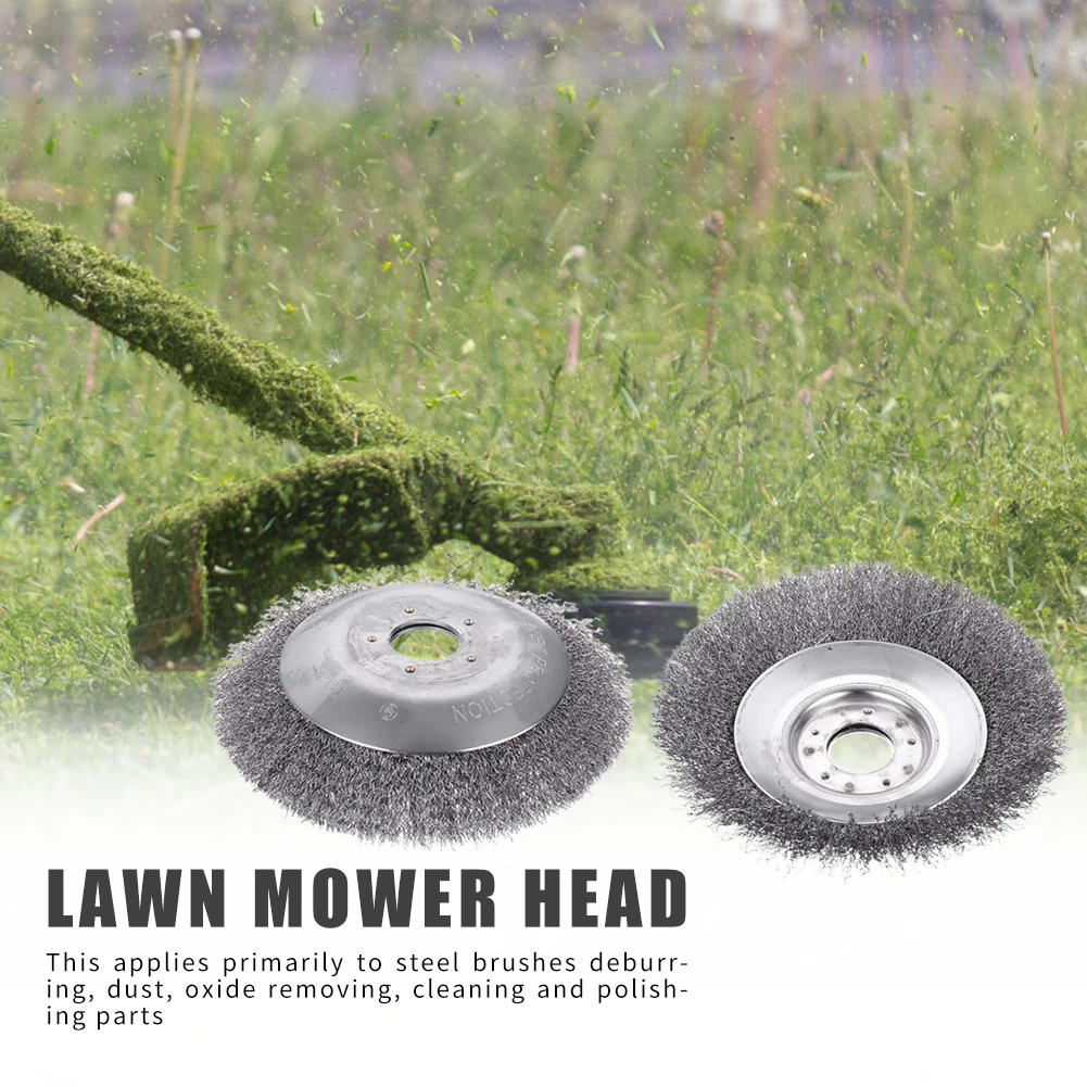 

Multi-functional Steel Wire Trimming Head Rusting Brush Cutter Practical Convenient Wheel for Lawn Mower Grass Plate