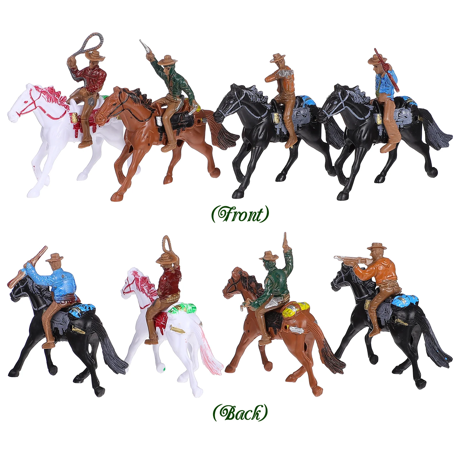 4 шт. ковбойская модель верховой езды западные игрушки детские модели