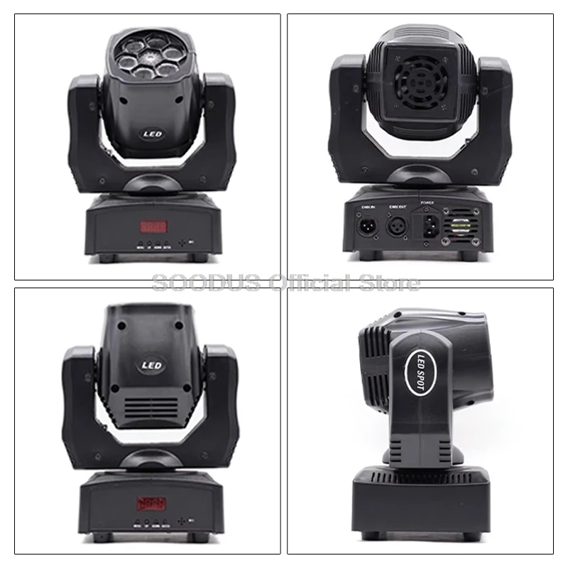 RGBW Beam LED Lights Zoom Moving Head Strobe Disco DJ Light DMX512 управляемый цифровым дисплеем для