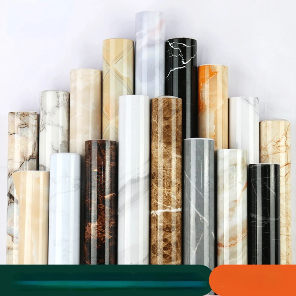 

Marble Self Adhesive Wallpaper Vinyl Wall Stickers Waterproof Contact Paper For Kitchen Decorative Film Home Decor 60cm Width