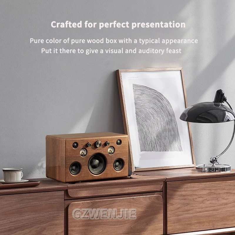 Фото 210 Вт 5,0 Hi-Fi динамик Саундбар Книжная полка Bluetooth-динамик Домашний кинотеатр Деревянные музыкальные колонки для ТВ ПК Сабвуфер Бас-эффект США №2