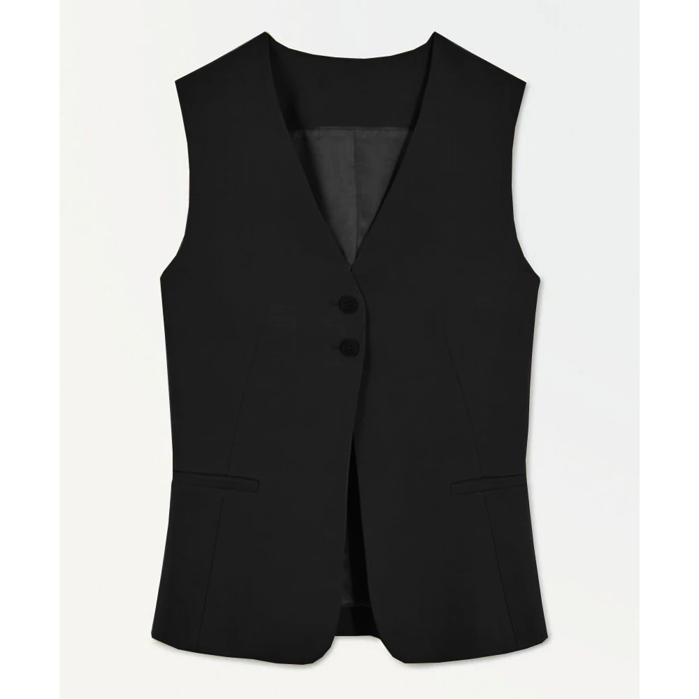 Женский жилет верхняя одежда облегающий однобортный Повседневный модный