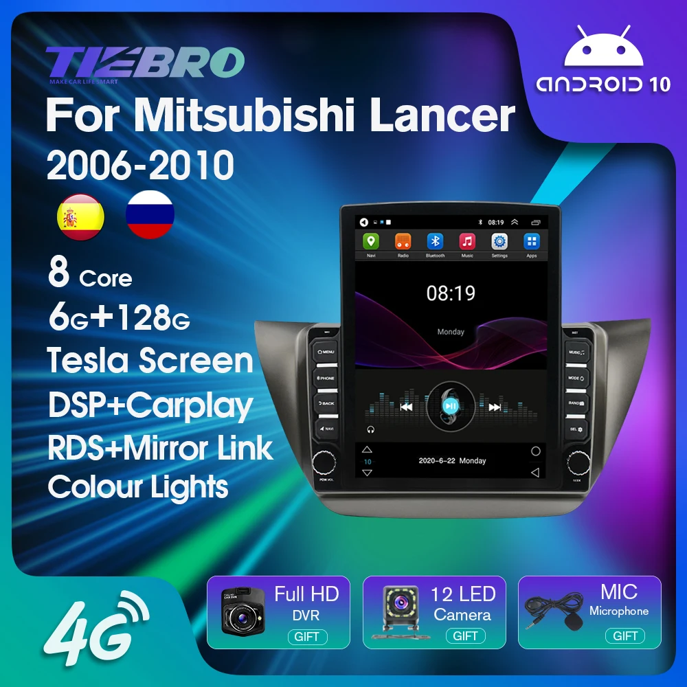 

Tiebro Android 10 Car Radio For Mitsubishi Lancer IX 2006 2007 2008 2009 2010 Car Multimedia Bluetooth Player Carplay Autoradio
