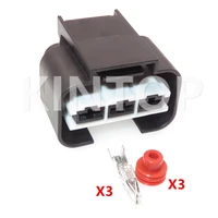 1 set 3 pins automotive electronic fan electric cable connector 1743271 2 car modification socket accessories