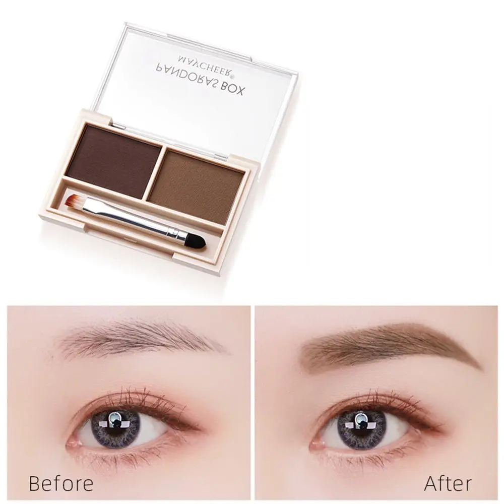 

Professional Hairline Powder Long Lasting Waterproof Eyebrow Powder With Brush Natural Instantly Face Shadow