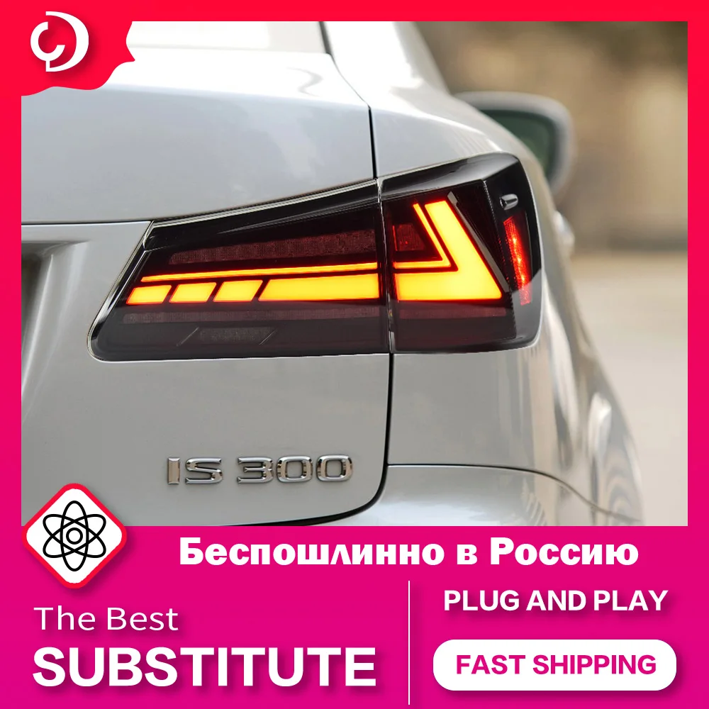 

AKD Car Styling Taillights for IS IS250 IS300 2006-2012 LED Tail Light DRL Tail Lamp Turn Signal Rear Reverse Brake