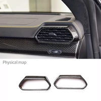 for lamborghini urus 2018 2021 real carbon fiber car dashboard side air outlet frame decoration car styling interior accessories