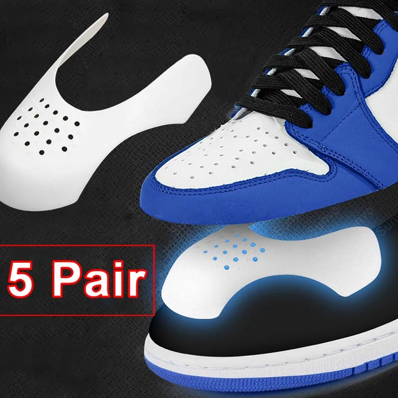 

5 Pairs Anti Shoe Crease Protector Anti-wrinkle Protective Accesories Plastic Stretcher Lightweight Keeping Sports Shoes Guard