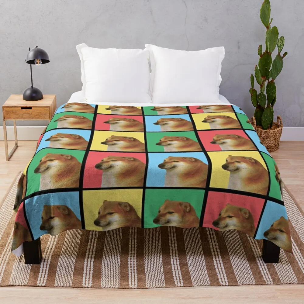 

Cheems - Doge Покрывало мягкое большое одеяло Роскошное дизайнерское одеяло Flannels одеяло