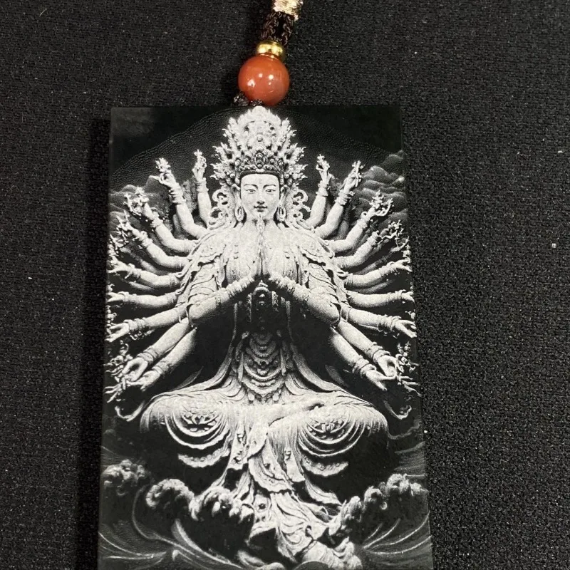 Кулон с резьбой по тени фирма Гуаньинь для тысяч рук покровитель зодиака