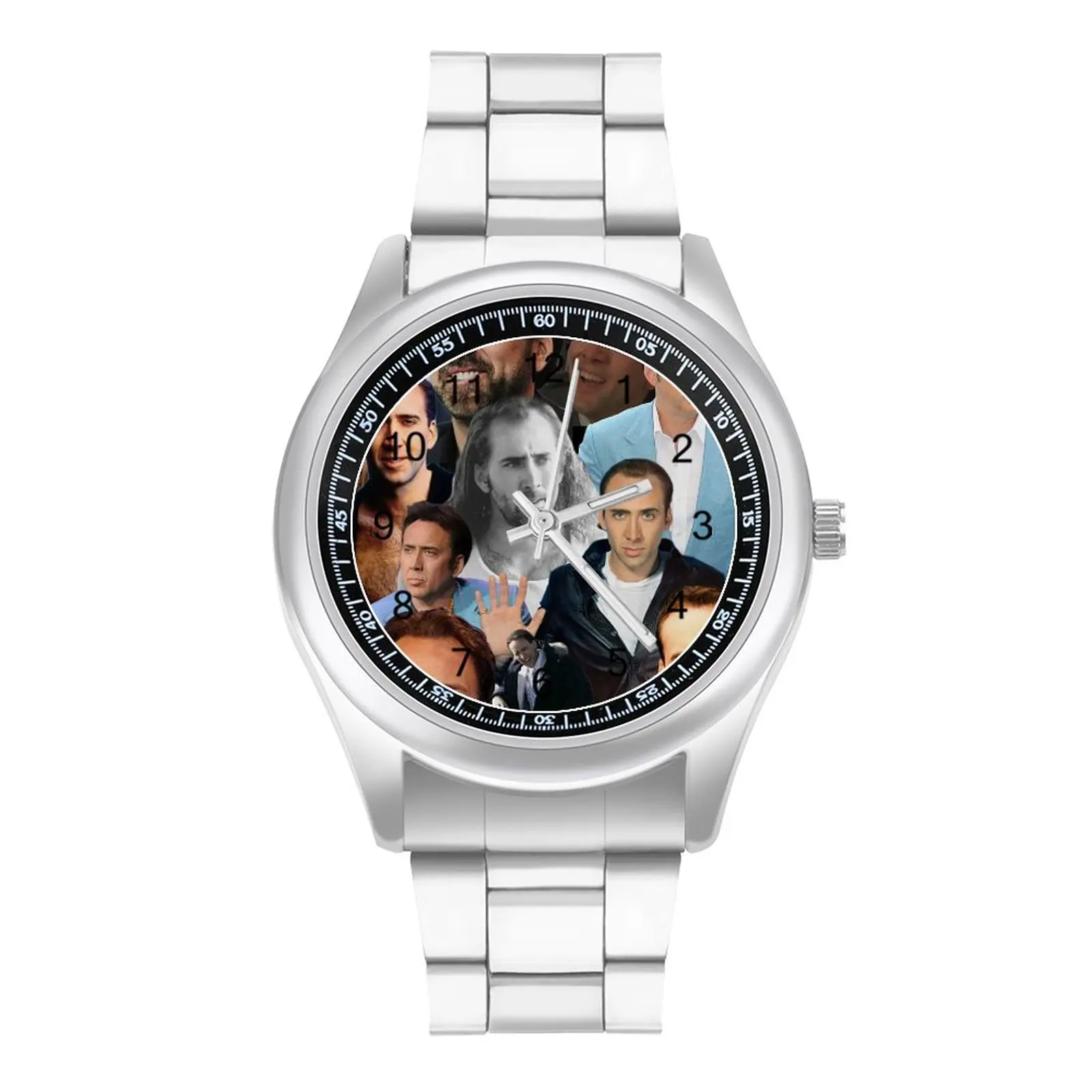 

Nicolas Cage Overload Paparazzi Quartz Watch Celebrity Stainless Photo Wrist Watch Boys Spring Simple High Class Wristwatch