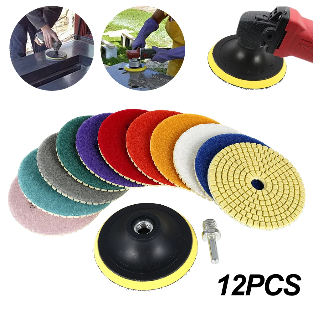

Durable Diamond Polishing Pads Wear-resistant Sanding Discs Buffing Sheet for Concrete Marble