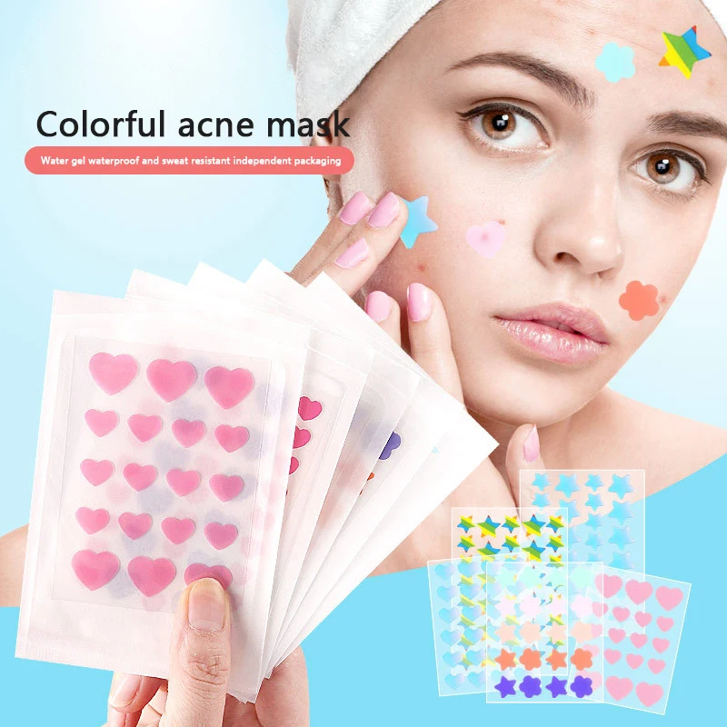 

18/20/24/28/36 Pcs Star Pimple Coloful Acne Patch Invisible Acne Removal Face Spot Skin Care Stickers Beauty Makeup Tool