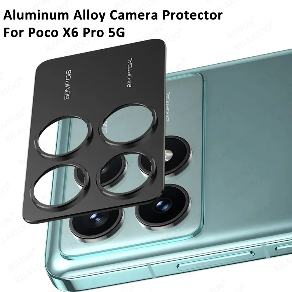 Металлическая крышка для объектива Xiaomi Poco X6 Pro защита камеры PocoX6 Little X 6 X6Pro PocoX6Pro