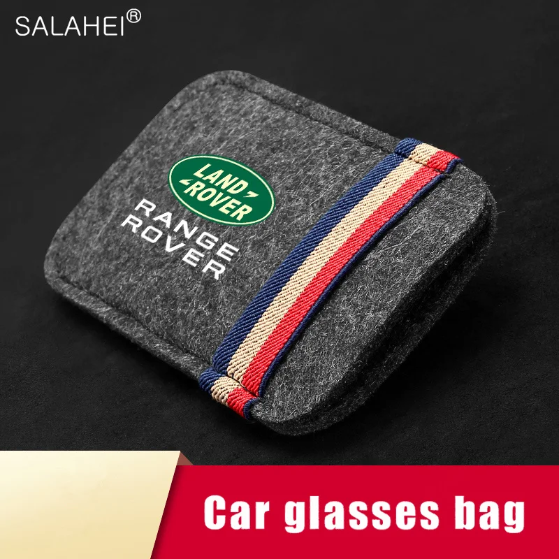 

Car Glasses Bag Sun Visor Portable Storage Pocket For Land Rover Defender 110 Discovery Sport 3 4 Freelander 2 Range Rover Vogue