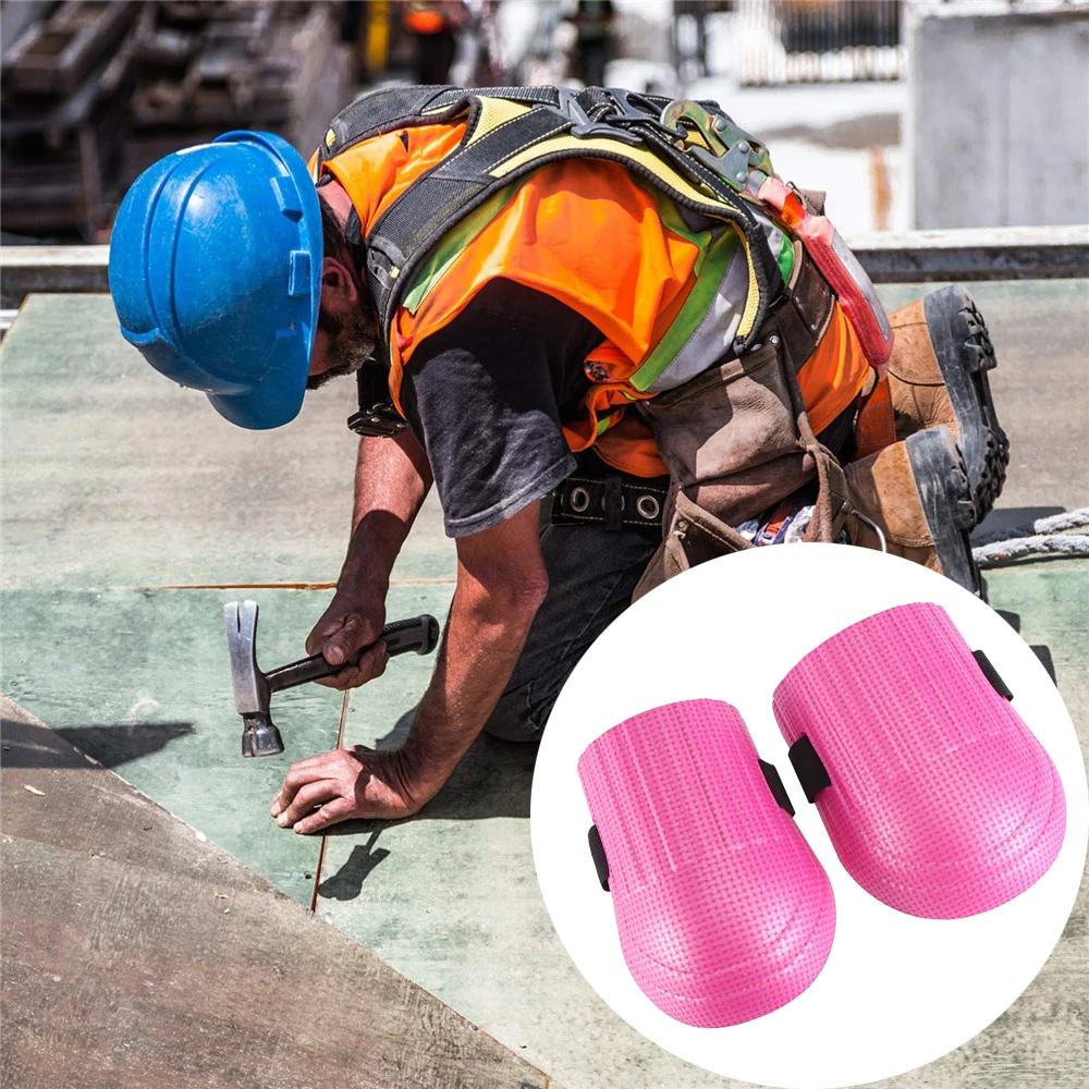 

EVA Foam Knee Pads Tile Mud Workers Knee Paste Adjustable Hook'n'Loop Straps Floor Brick Cement Garden Manual Work Tools