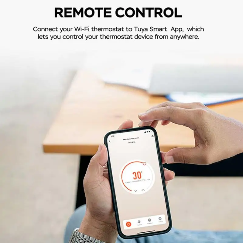 Умная ручка Tuya Wi-Fi регулятор температуры цифровой дисплей электрический