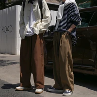3 color casual pants men fashion retro oversized wide leg pants men japanese streetwear loose straight cargo pants mens trousers