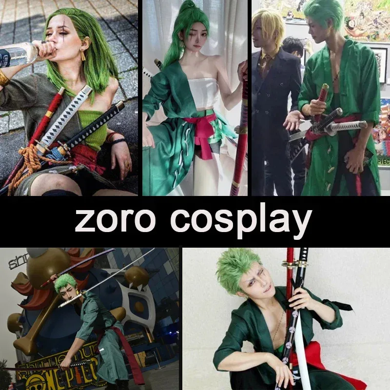 Фото 3 шт. Roronoa Zoro мечи 104 см катана ручной работы японского аниме косплей Shusui Enma Kitetsu бесплатный держатель меча и ремень NM34 №4