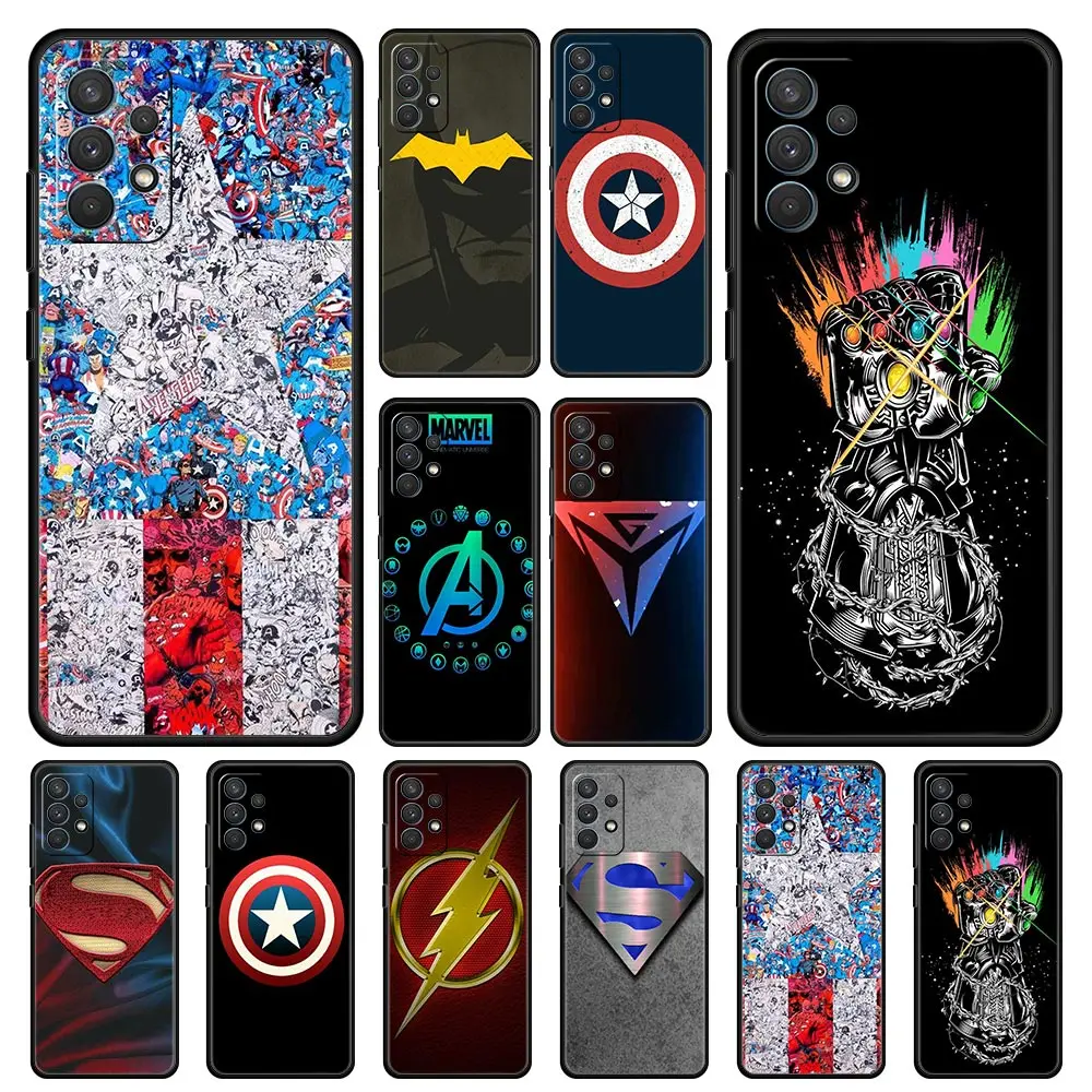 

Cover Case for Samsung Galaxy A12 A51 A32 A42 A21s A71 A52 A72 A53 A73 A10 A20 A30 A50 A70 A90 Armor Captain America Marvel