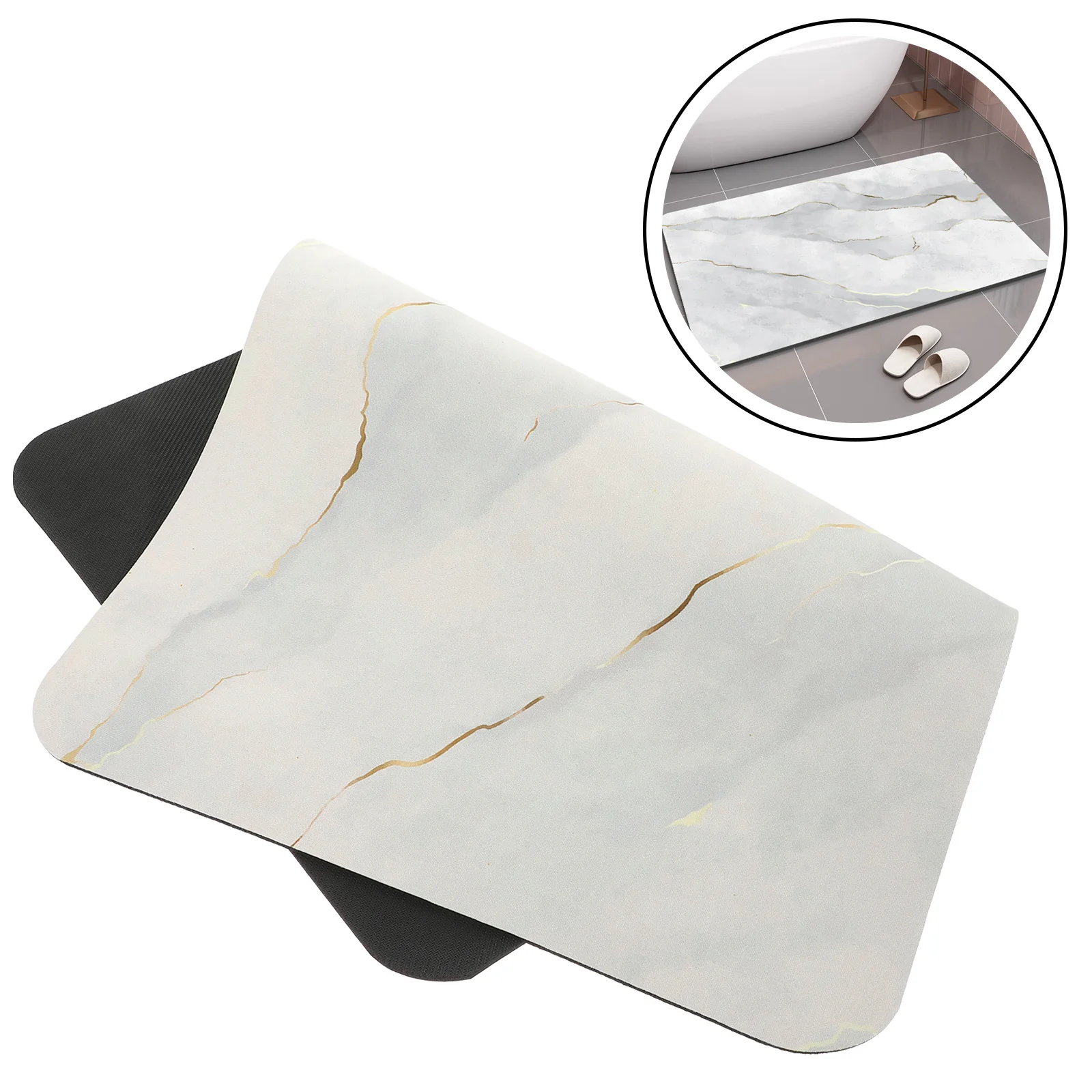 

Mat Bathroom Floor Bath Non Carpet Shower Pad Earth Diatomaceous Water Door Mud Diatom Toilet Mats Absorption Rug Home Rugs