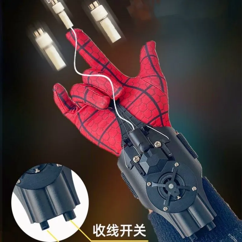 

Ml Legends Fully Automatic Peripheral Spiderman Web Shooters Spider Silk Launcher Rope Device Props Cosplay Toys Christmas Gift