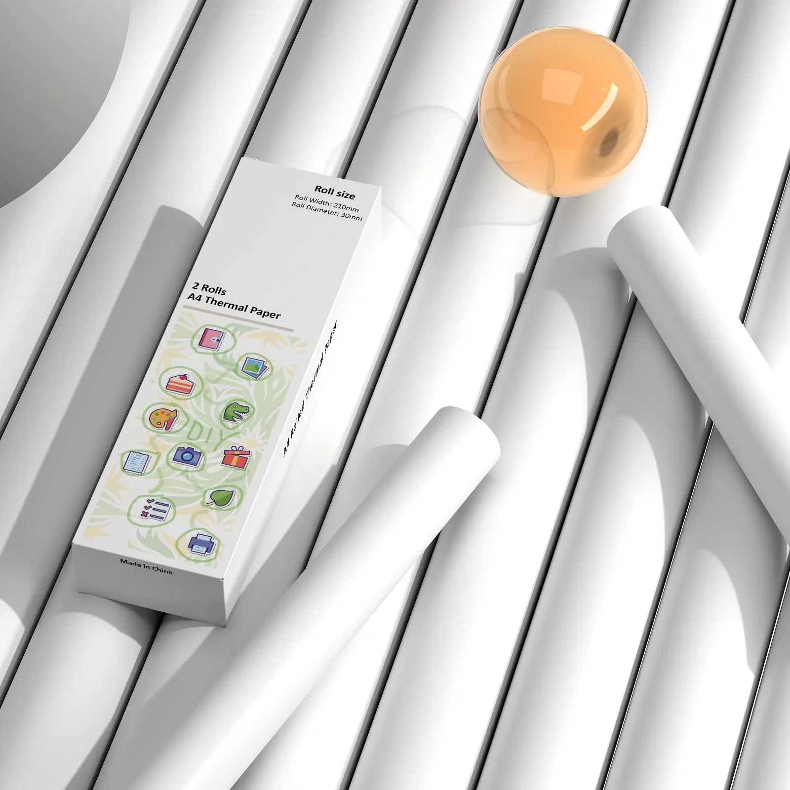 Термобумага формата А4 быстросохнущая и долговечная 100 листов