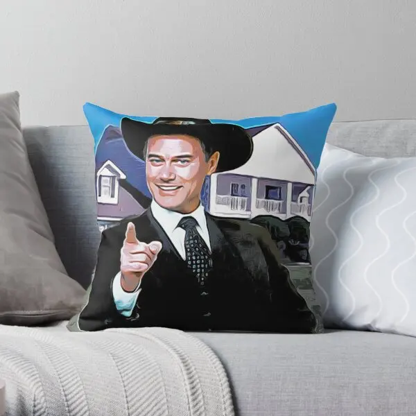 

Jr Ewing Dallas Printing Throw Pillow Cover Comfort Fashion Case Decor Soft Hotel Square Office Bedroom Pillows not include