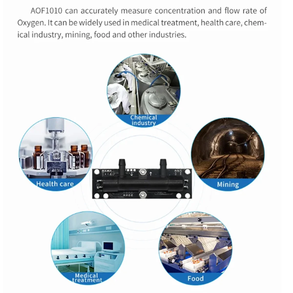Ультразвуковой датчик потока кислорода ASAIR AOF1010 (A)