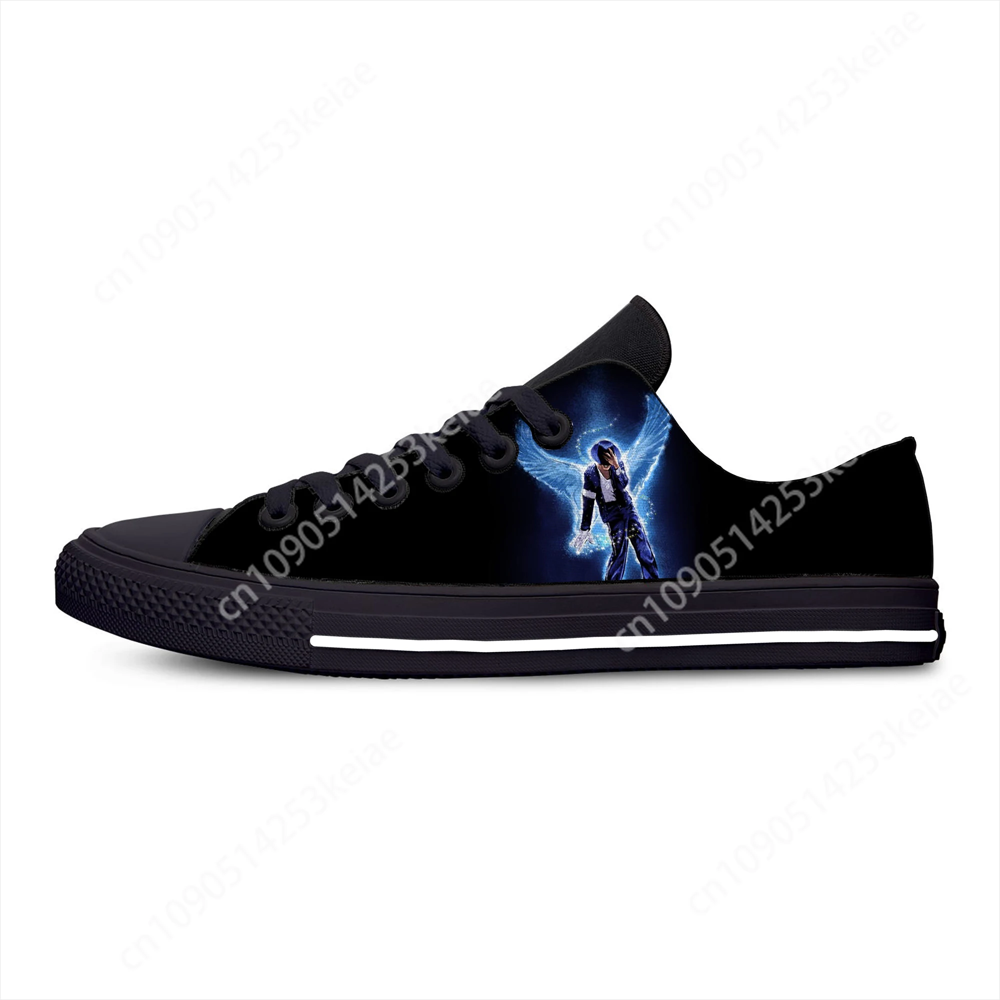 Summer King of Pop Michael Jackson Rock Music Fashion Casual Shoes Low Top Breathable Men Women Sneakers Lightweight Board