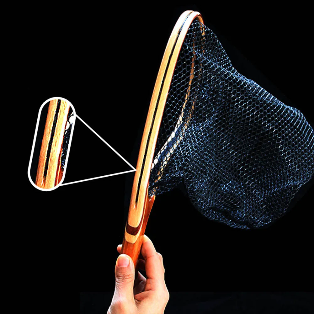 

Release Net Fly Fishing Net Fishing Net Functional Landing Catch Stream Wood+plastic Brand New 120g 35*17*25cm